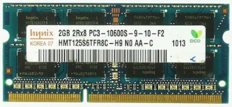HYNIX 2BG 2RX8 PC3-10600S Sodimm Mem Module                        HMT125S6TFR8C-H9